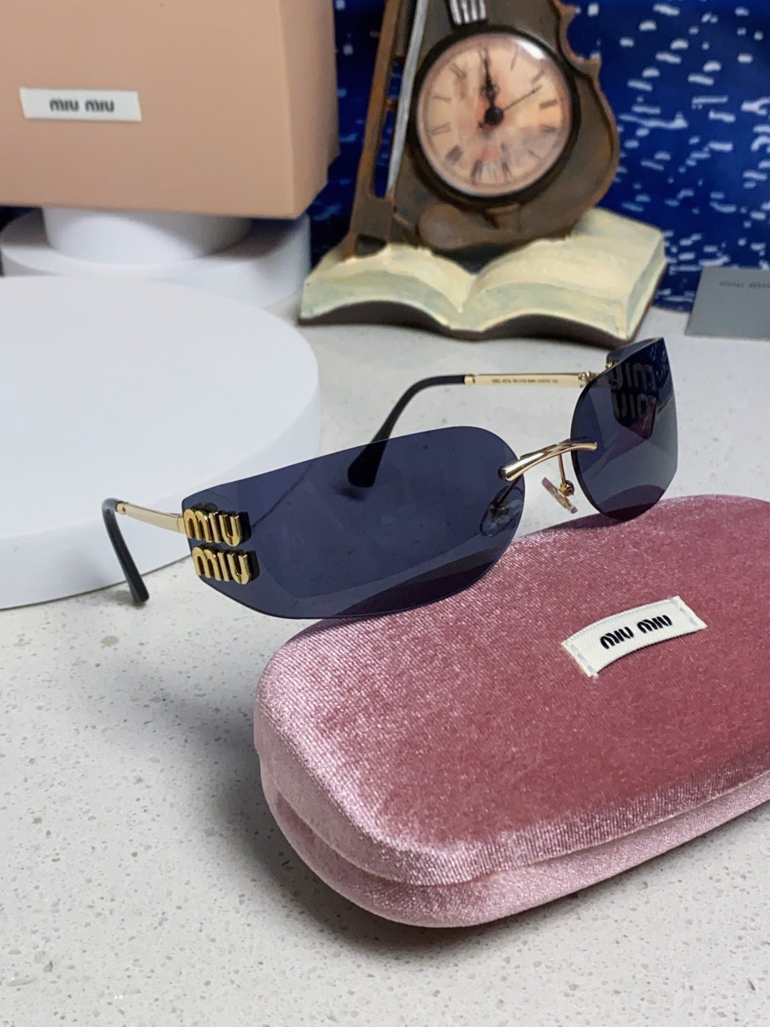 Miu Miu A51S Fashion Blue Lens Sunglasses for Men & Women - detail image 10
