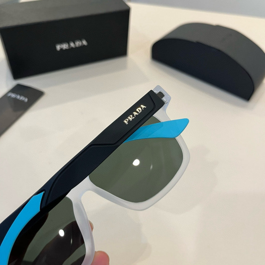 Prada Polarized Fashion Silver Lens Sunglasses for Men - 449350 - detail image 8