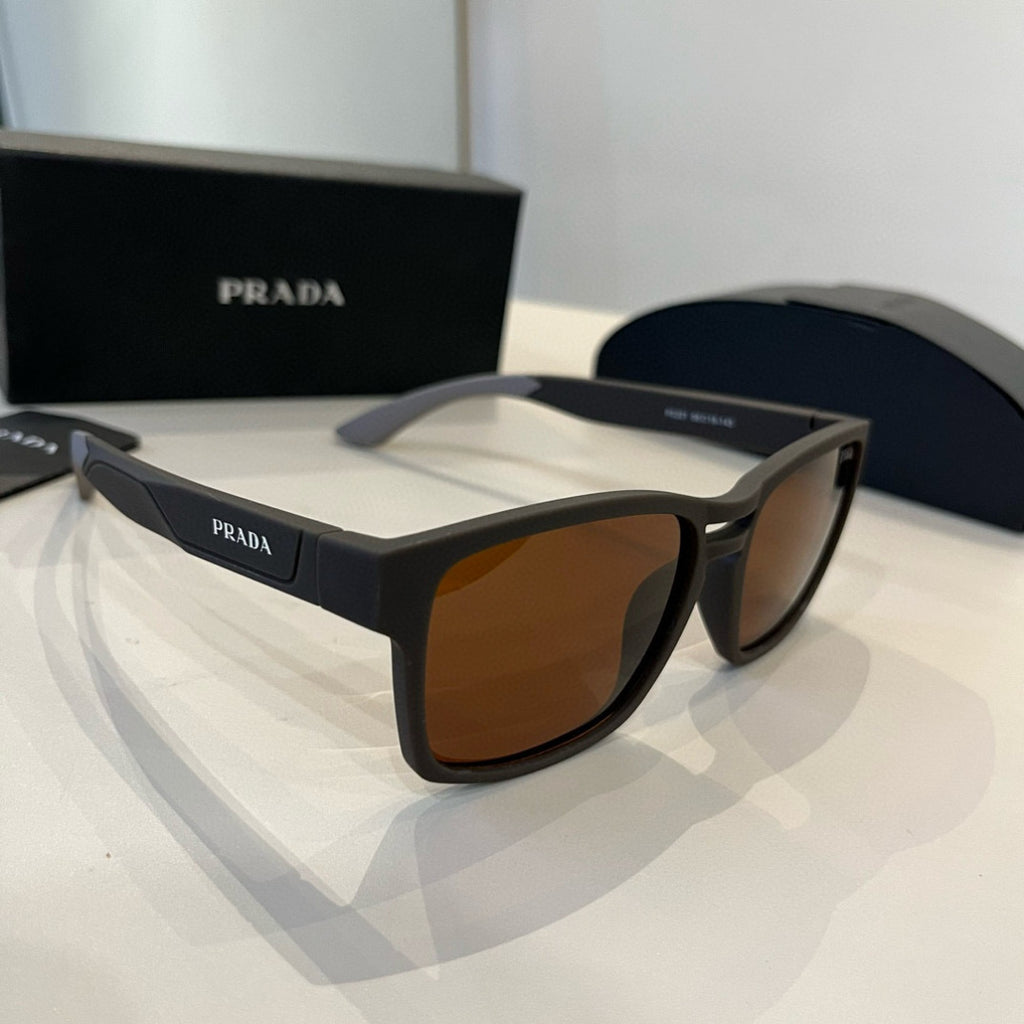 Prada Polarized Fashion Black Lens Sunglasses for Men - 449351