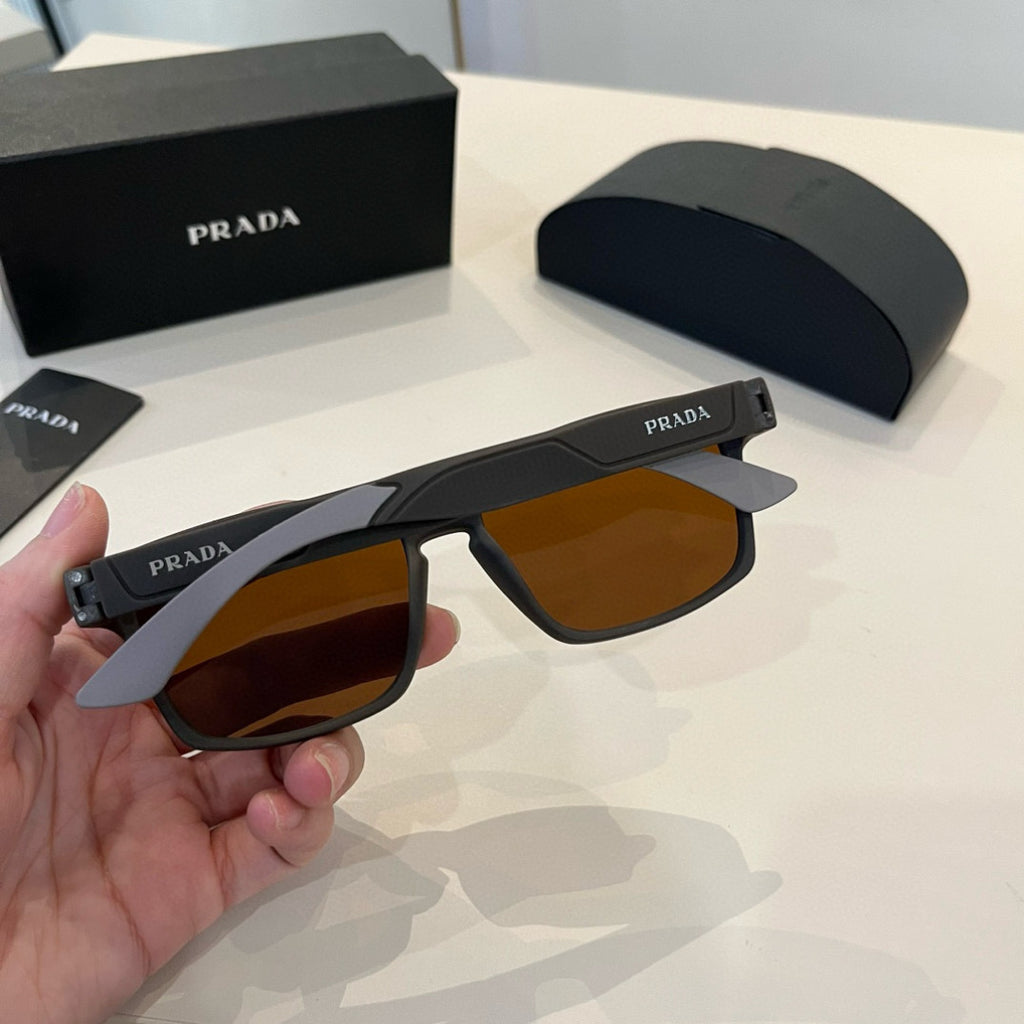 Prada Polarized Fashion Black Lens Sunglasses for Men - 449351 - detail image 8