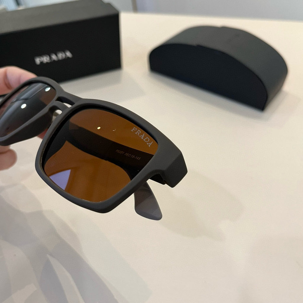 Prada Polarized Fashion Black Lens Sunglasses for Men - 449351 - detail image 6