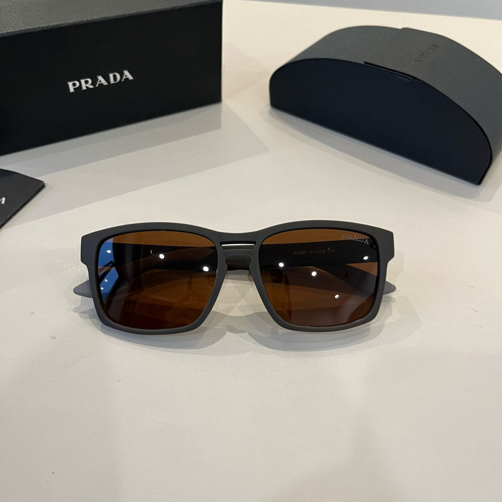 Prada Polarized Fashion Black Lens Sunglasses for Men - 449351 - detail image 4
