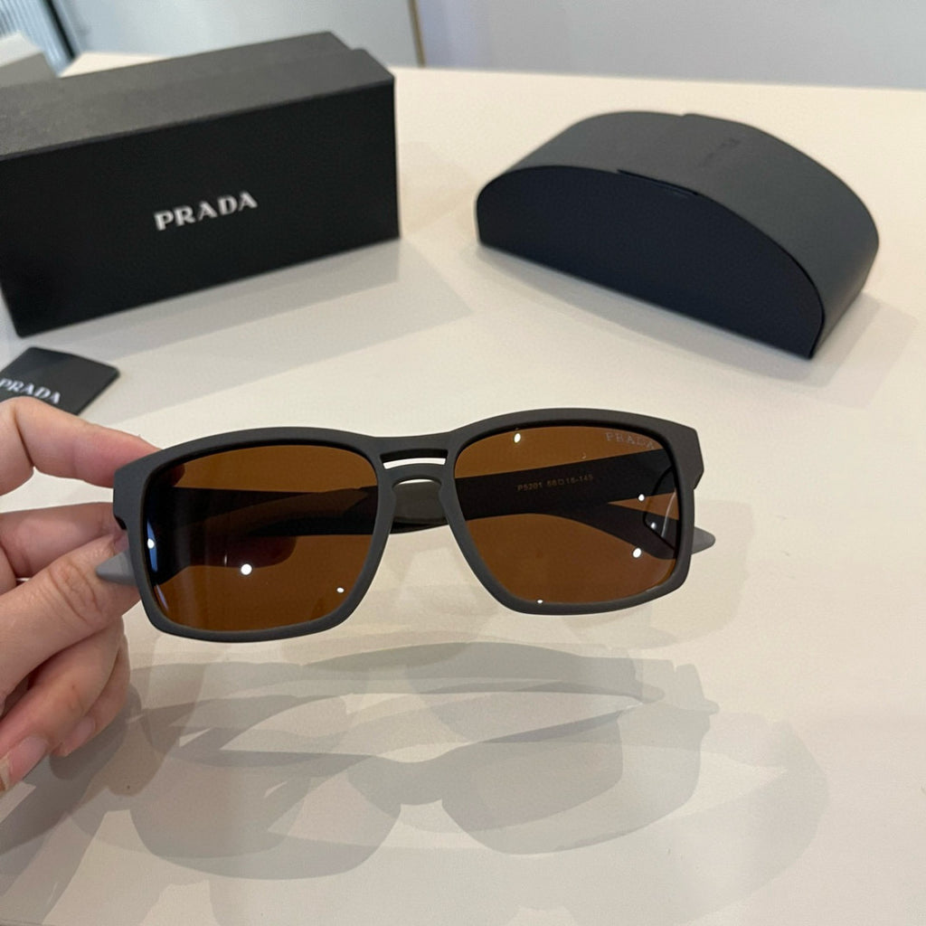 Prada Polarized Fashion Black Lens Sunglasses for Men - 449351 - detail image 5