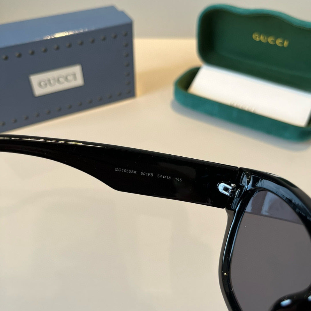 Gucci Oversized Black Lens Sunglasses for Men & Women - 398375 - detail image 9