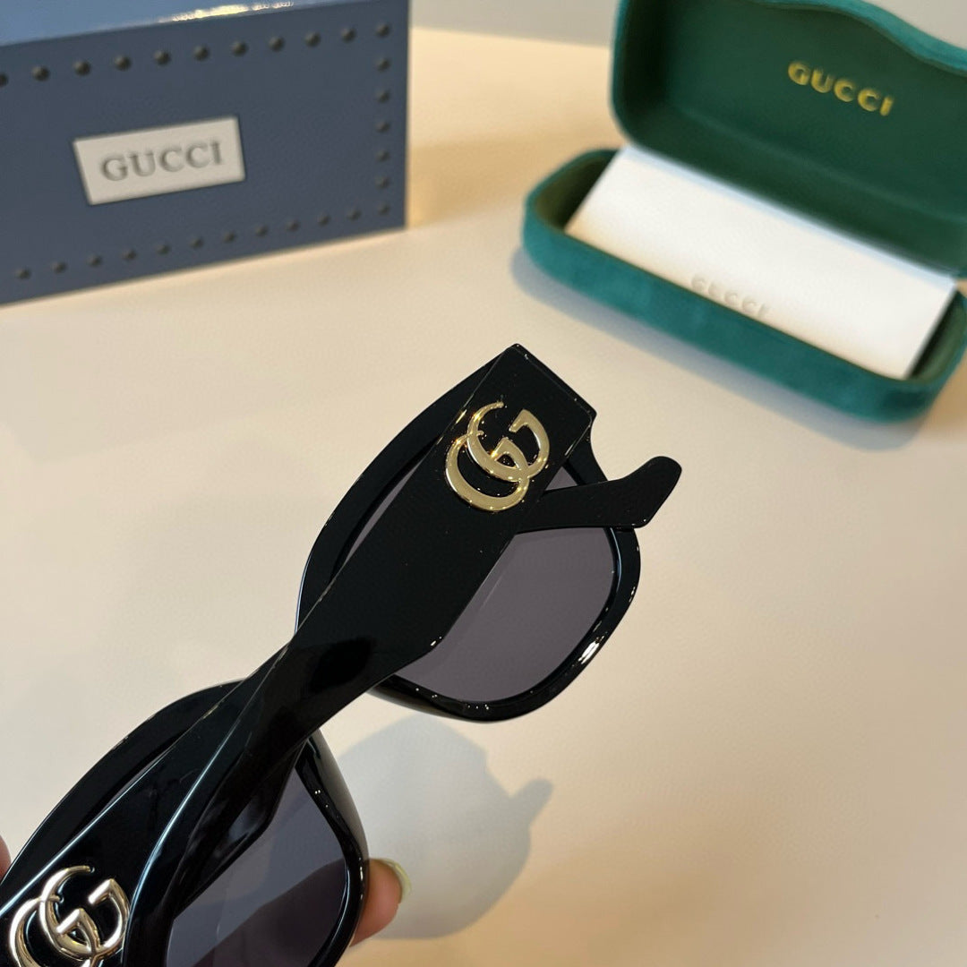 Gucci Oversized Black Lens Sunglasses for Men & Women - 398375 - detail image 7