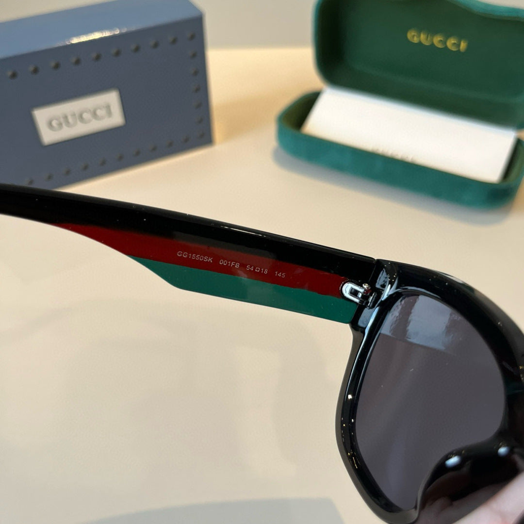 Gucci Oversized Black Lens Sunglasses for Men & Women - 398376 - detail image 9