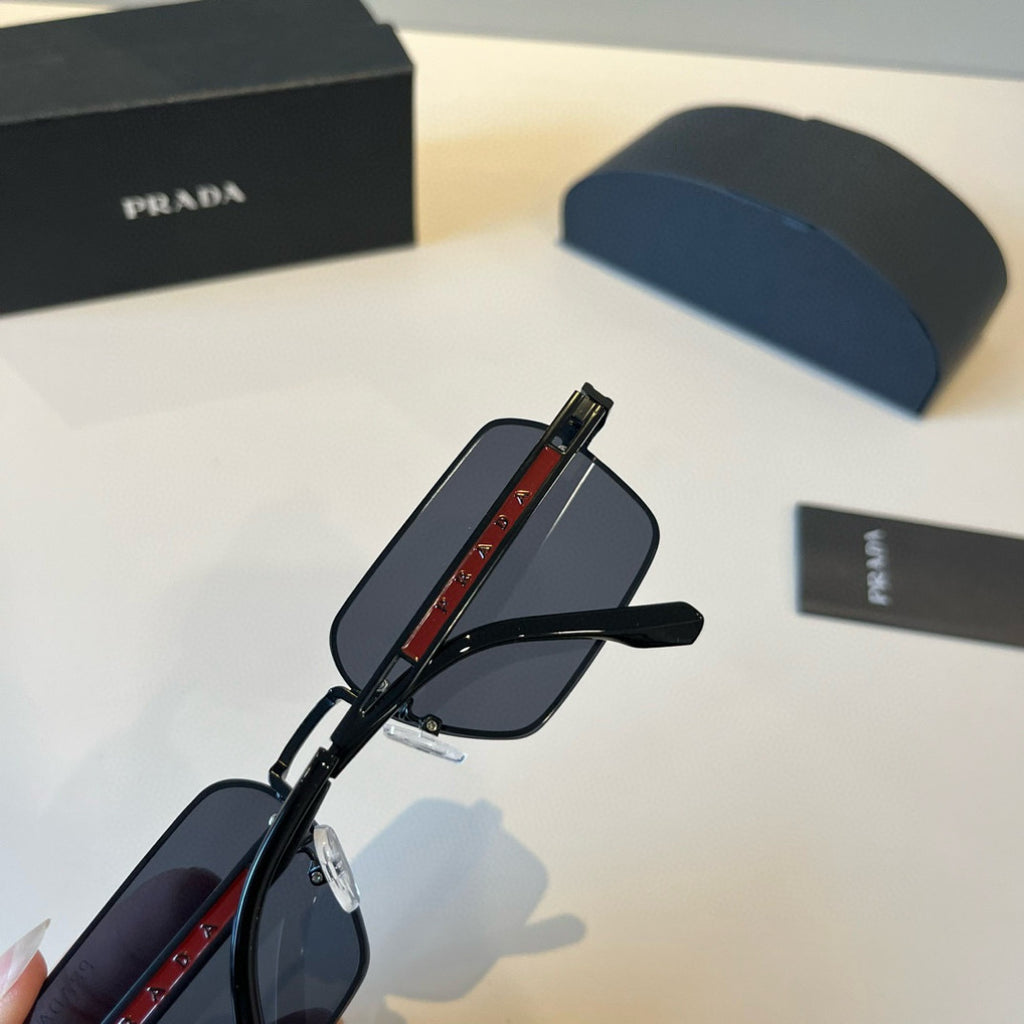 Prada Polarized Fashion Black Lens Sunglasses for Men - 432062 - detail image 7