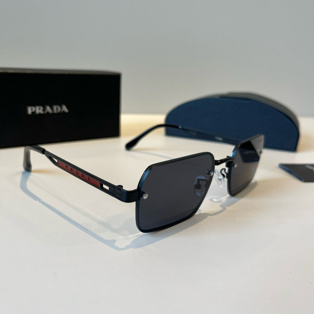 Prada Polarized Fashion Black Lens Sunglasses for Men - 432062