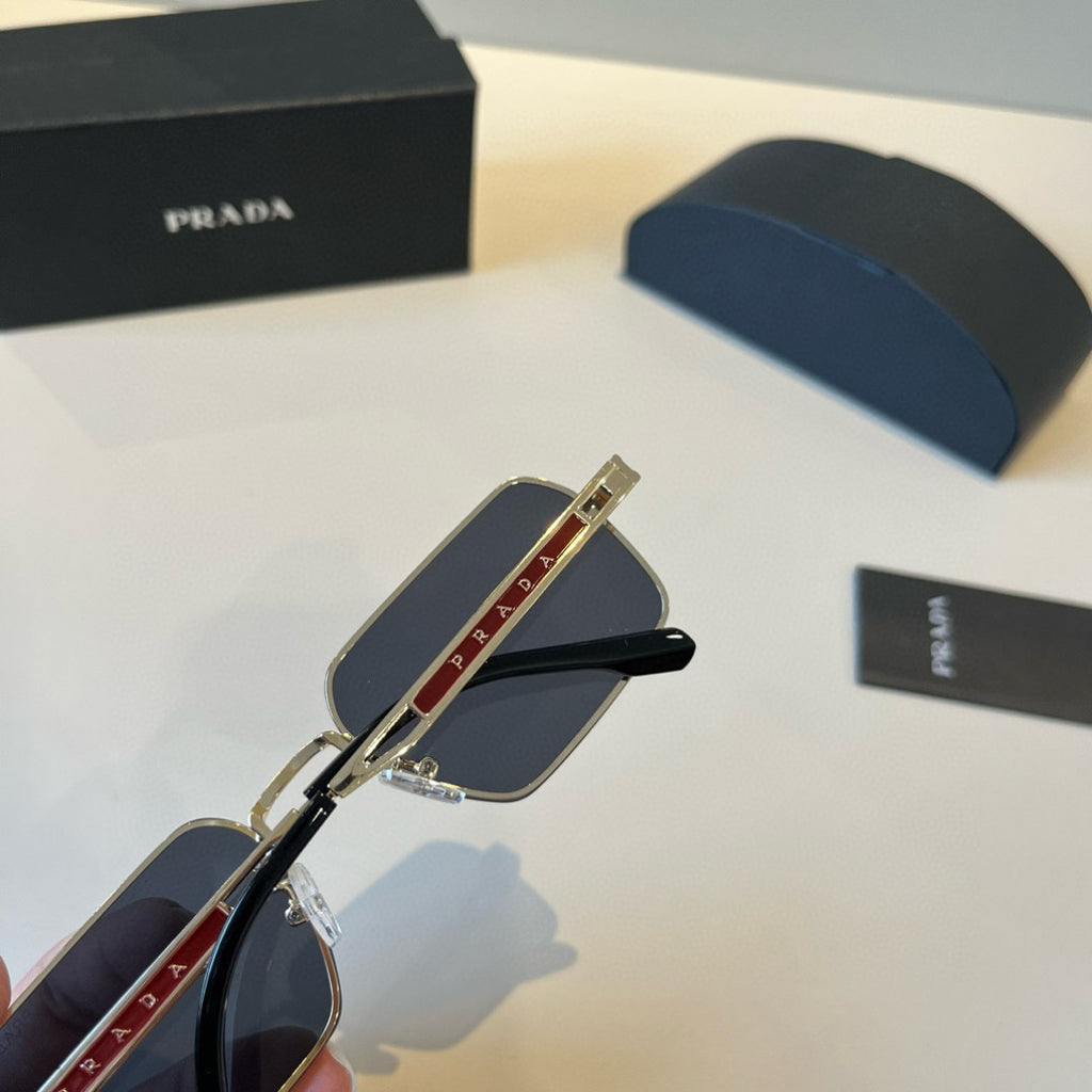Prada Polarized Fashion Silver Lens Sunglasses for Men - 432063 - detail image 7