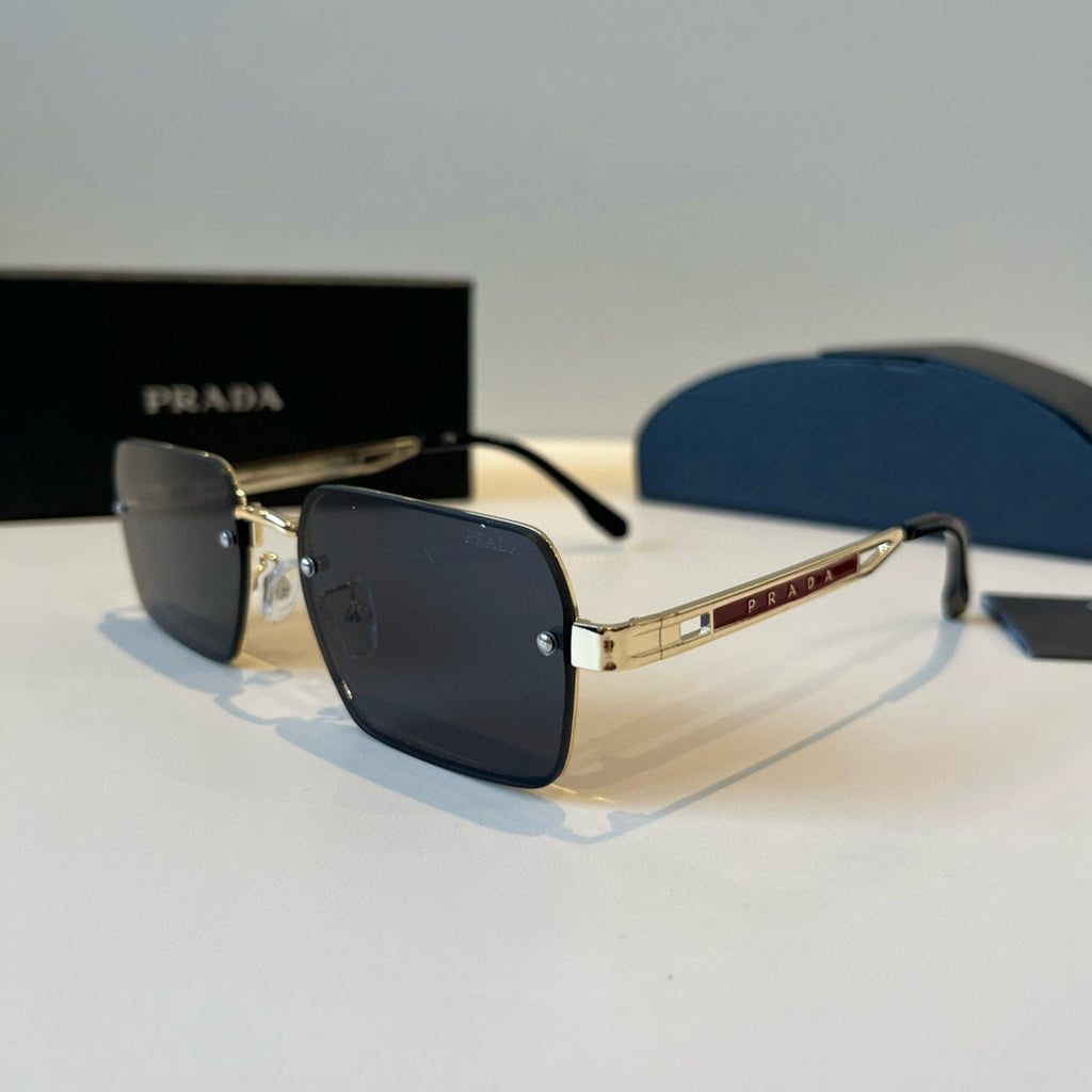 Prada Polarized Fashion Silver Lens Sunglasses for Men - 465565 - detail image 3