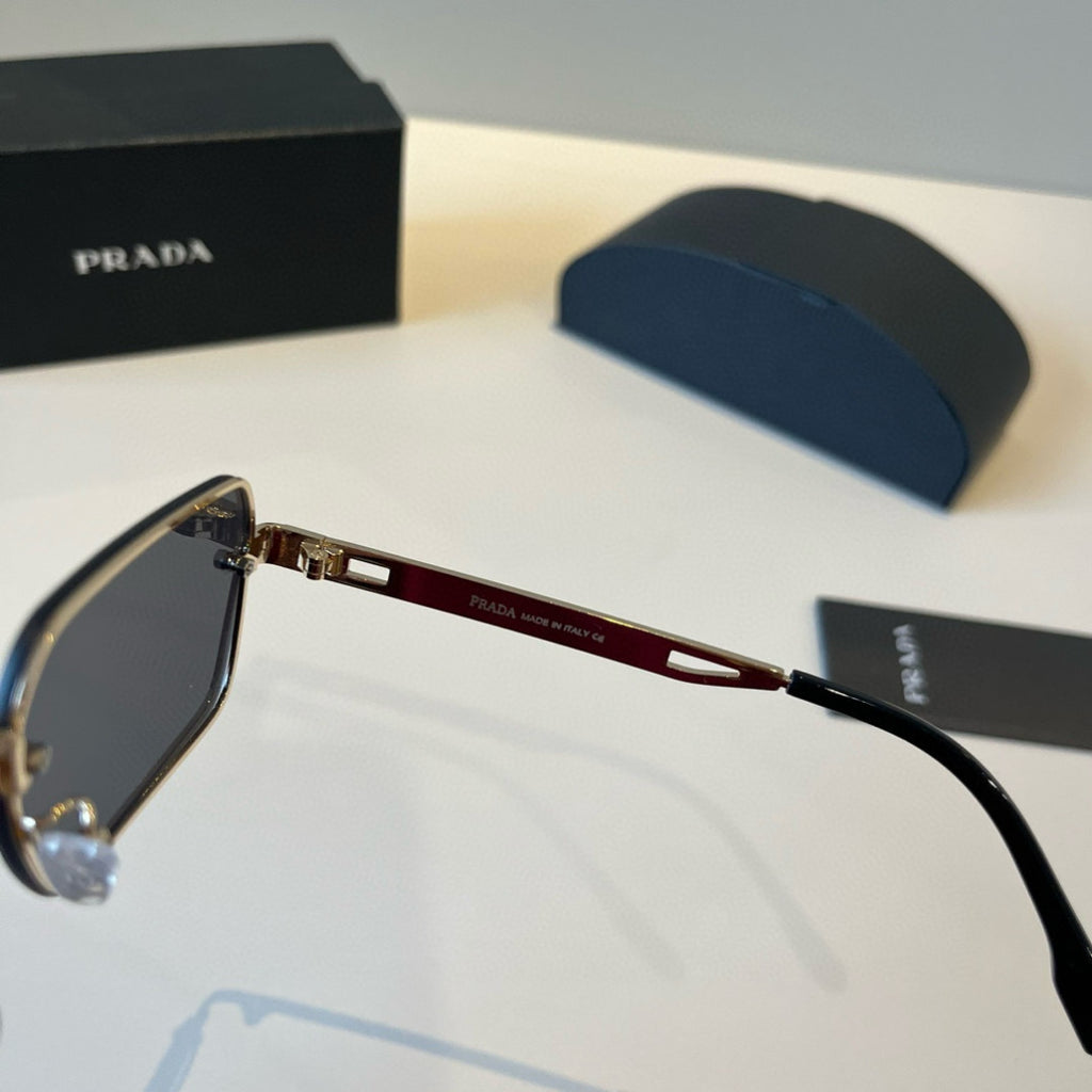 Prada Polarized Fashion Silver Lens Sunglasses for Men - 465565 - detail image 9