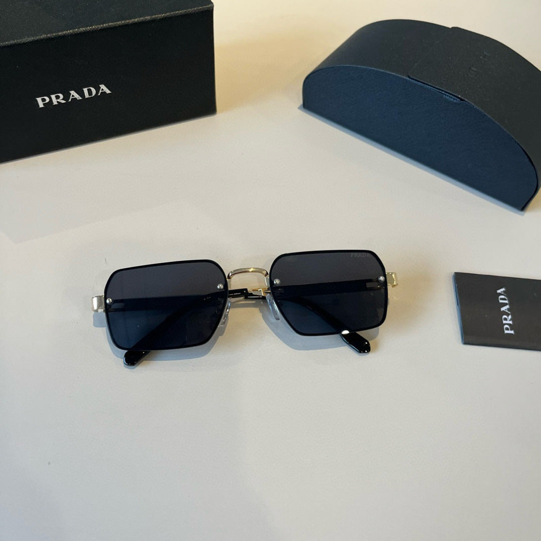 Prada Polarized Fashion Silver Lens Sunglasses for Men - 465565 - detail image 5