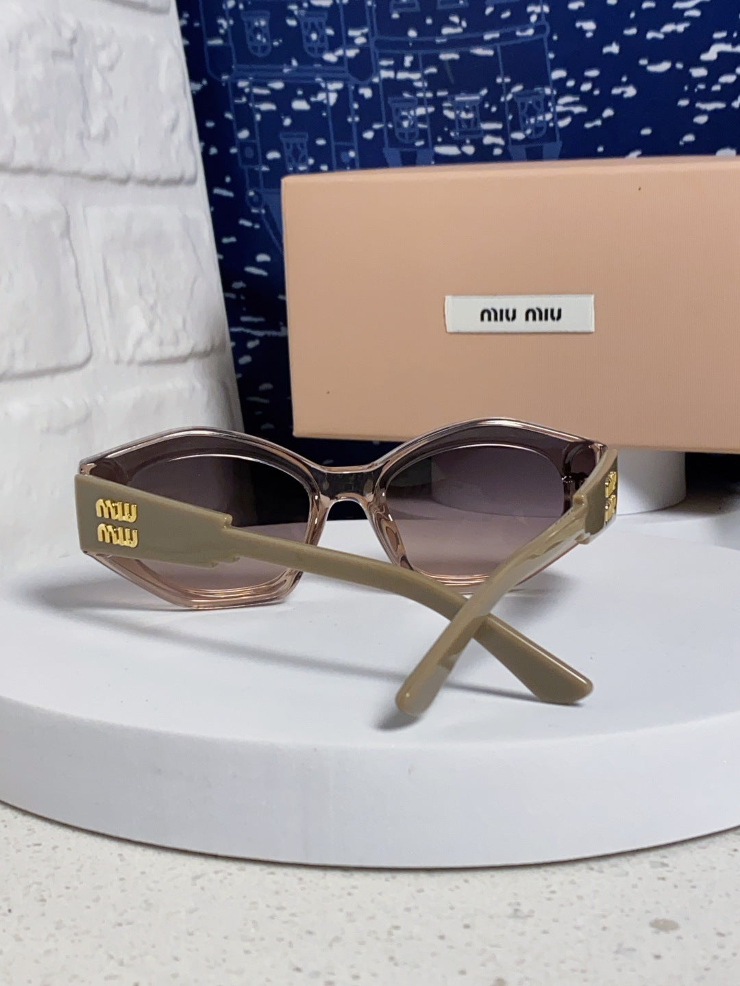 Miu Miu Cat-Eye Gray Lens Sunglasses for Women - 358686 - detail image 3