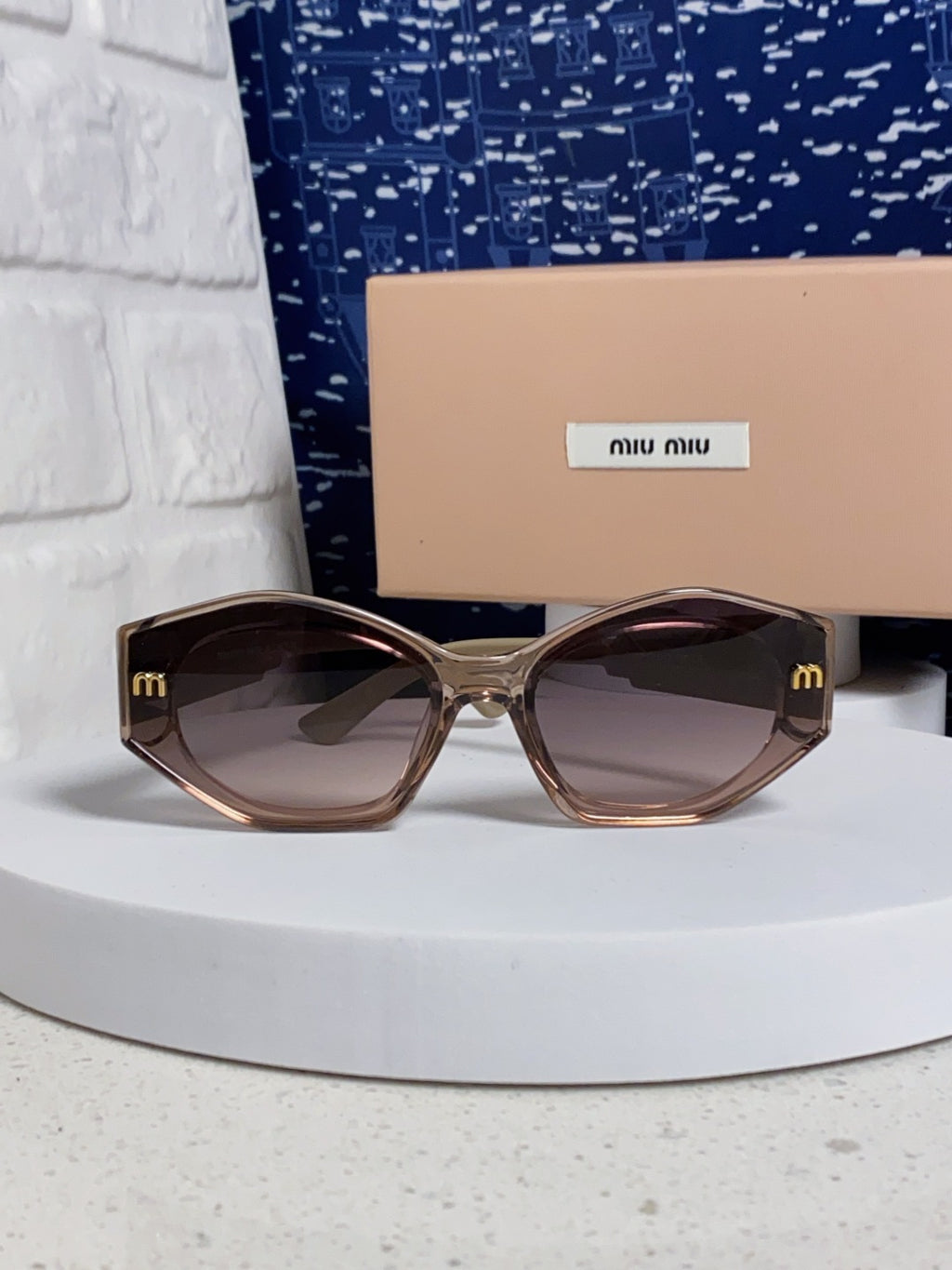 Miu Miu Cat-Eye Gray Lens Sunglasses for Women - 358686 - detail image 2