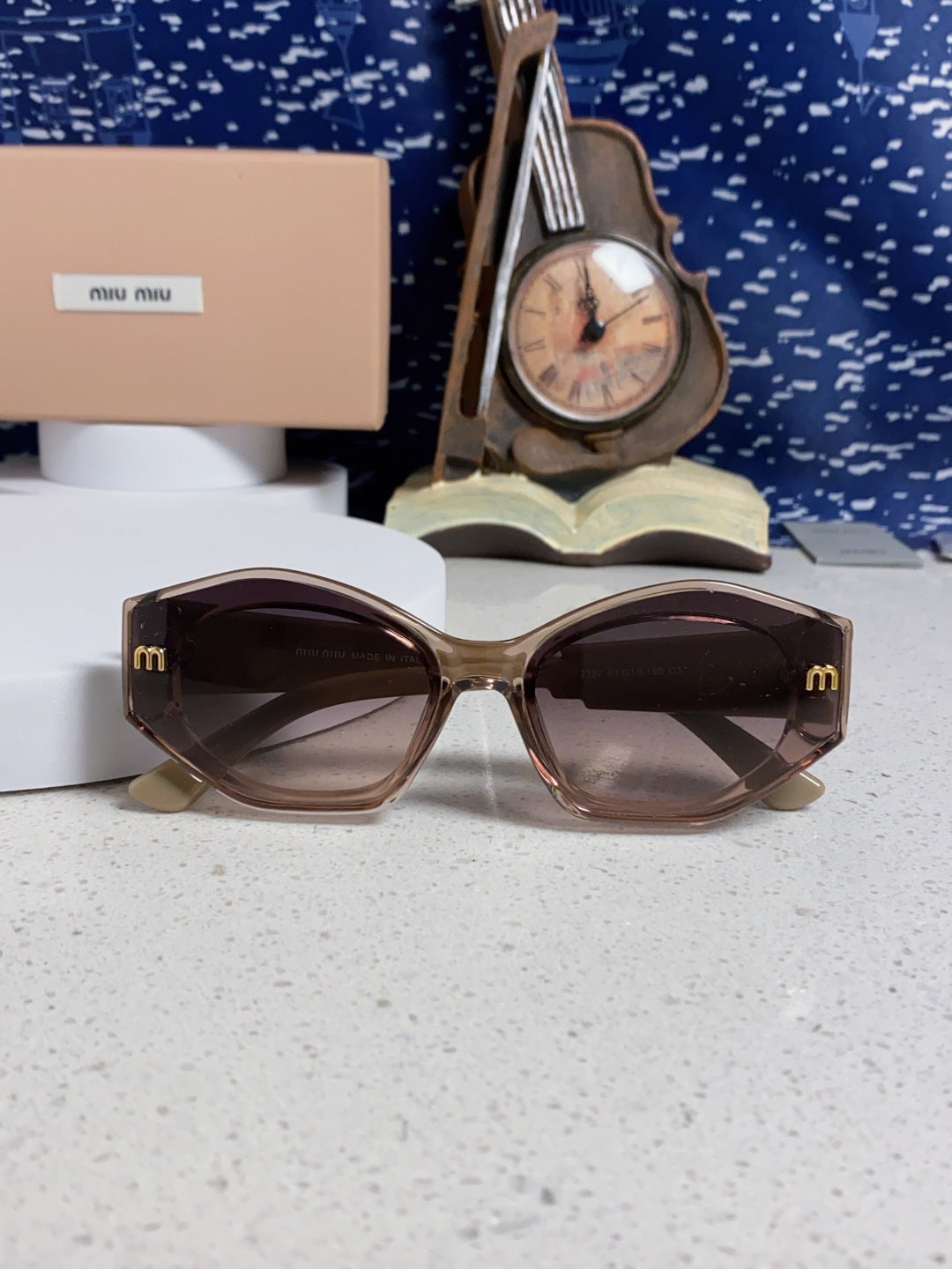 Miu Miu Cat-Eye Gray Lens Sunglasses for Women - 358686 - detail image 9