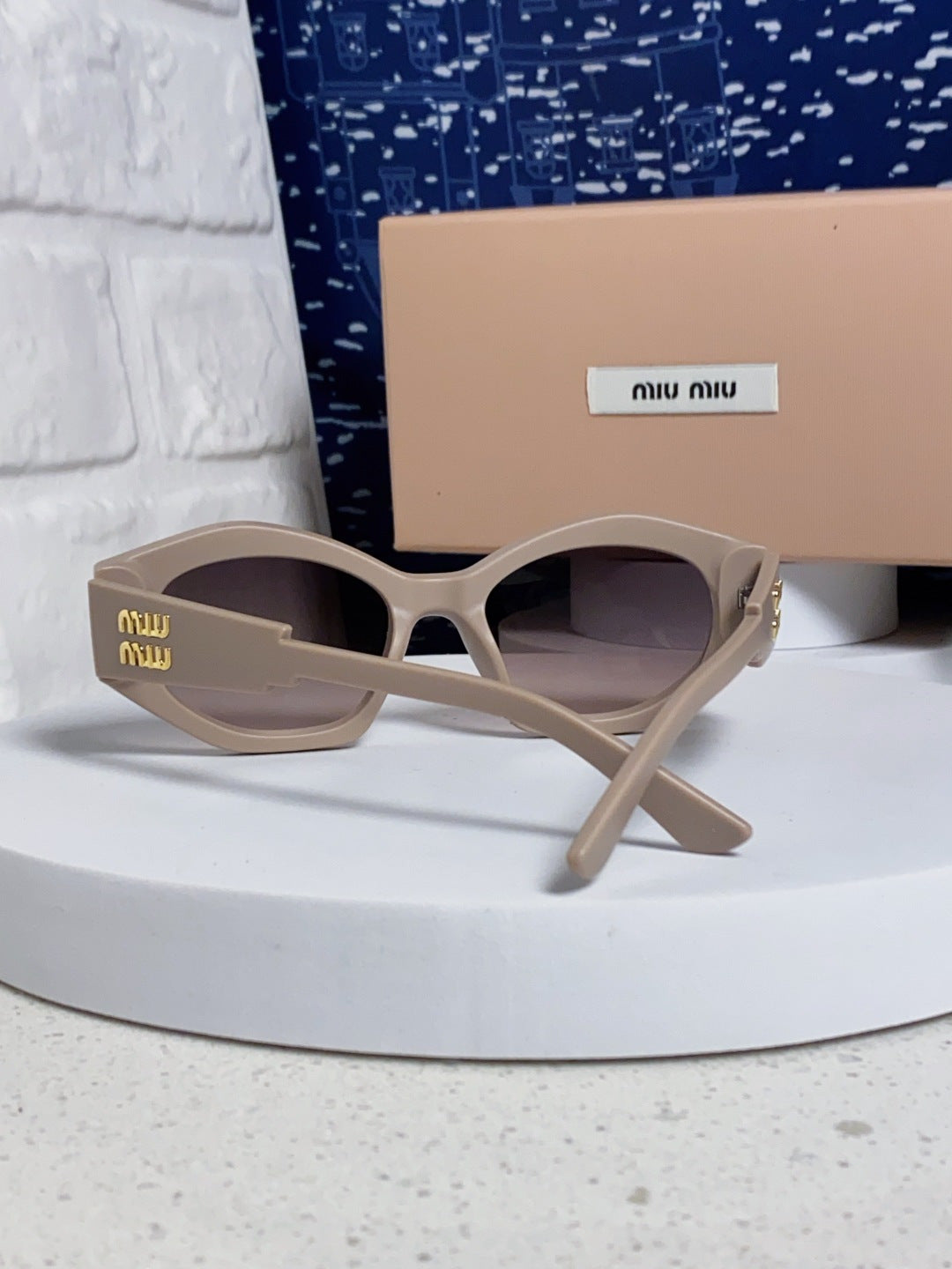 Miu Miu Cat-Eye Silver Lens Sunglasses for Women - 358687 - detail image 3