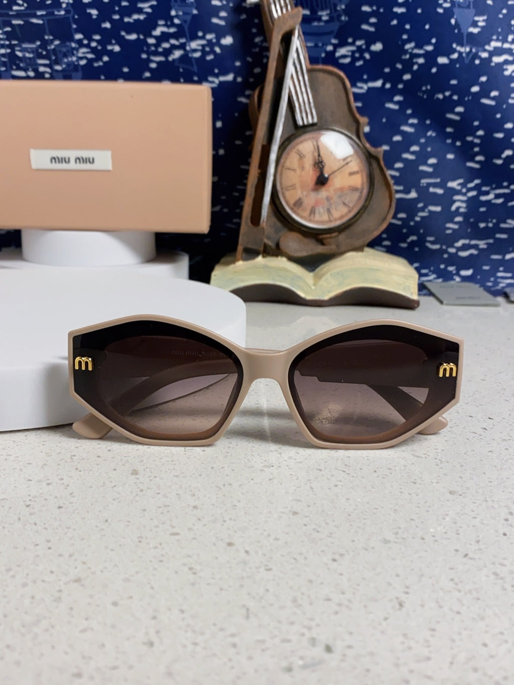 Miu Miu Cat-Eye Silver Lens Sunglasses for Women - 358687 - detail image 9