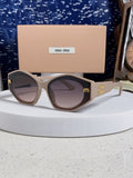 Miu Miu Cat-Eye Silver Lens Sunglasses for Women - 358687
