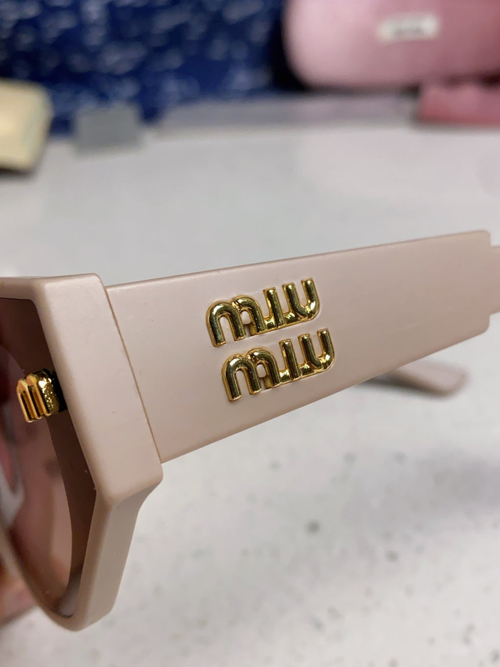 Miu Miu Cat-Eye Silver Lens Sunglasses for Women - 358687 - detail image 7