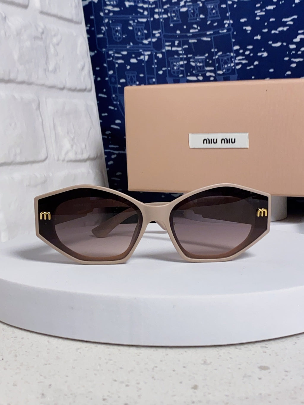 Miu Miu Cat-Eye Silver Lens Sunglasses for Women - 358687 - detail image 2