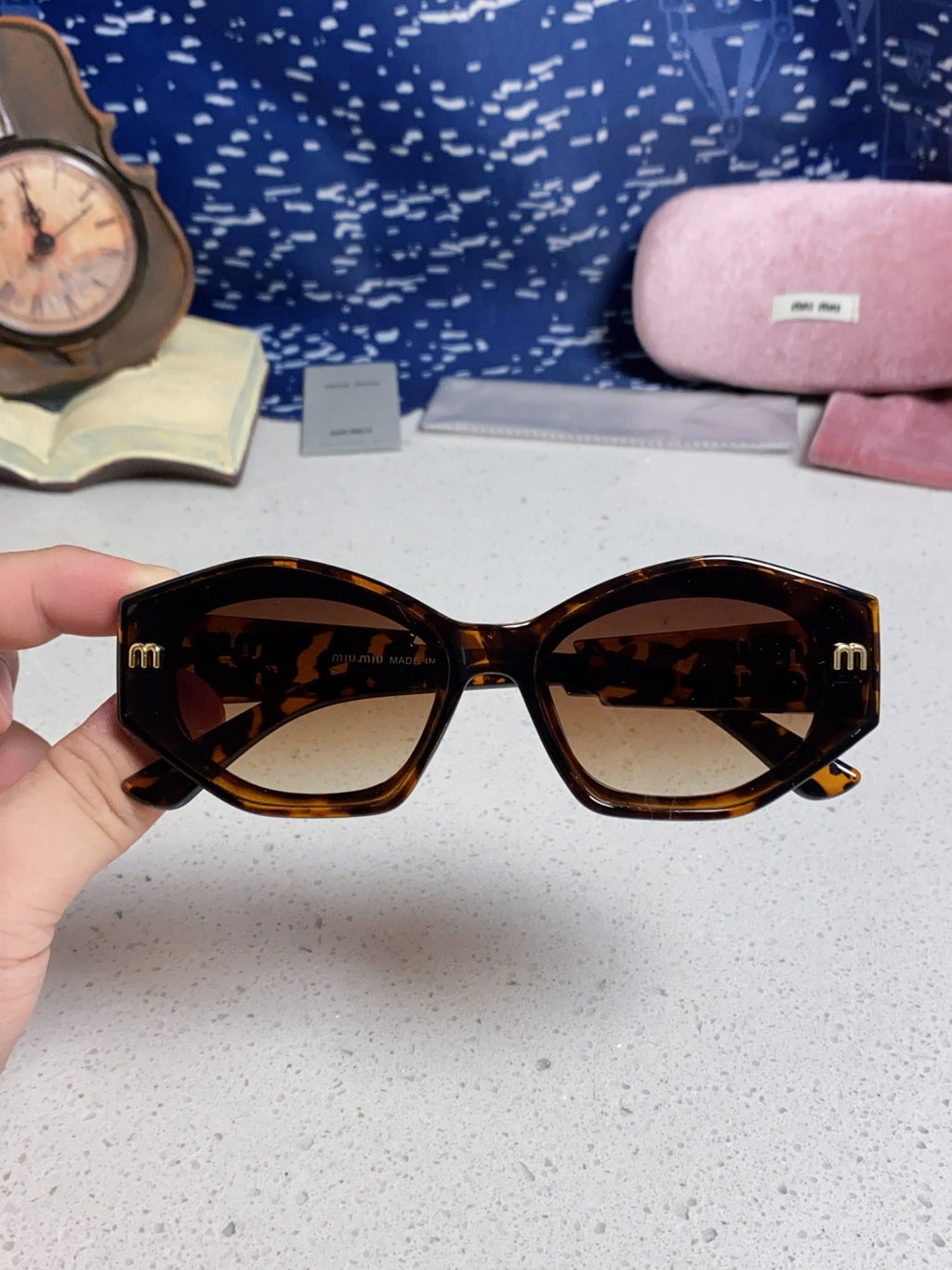 Miu Miu Cat-Eye Brown Lens Sunglasses for Women - 358689 - detail image 4