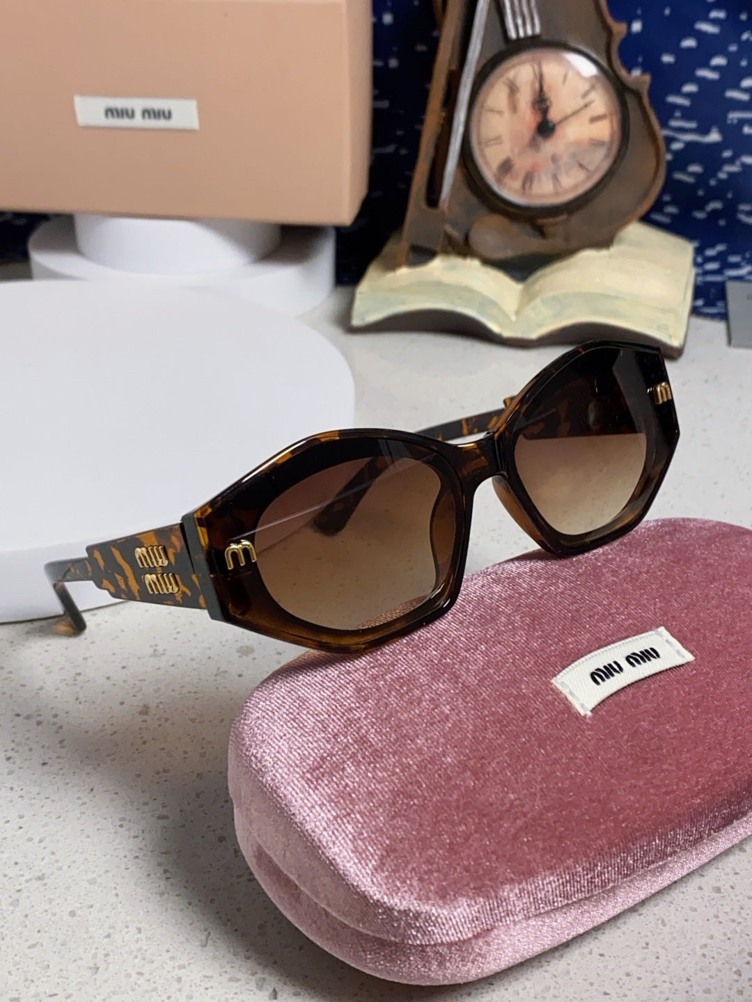 Miu Miu Cat-Eye Brown Lens Sunglasses for Women - 358689 - detail image 10