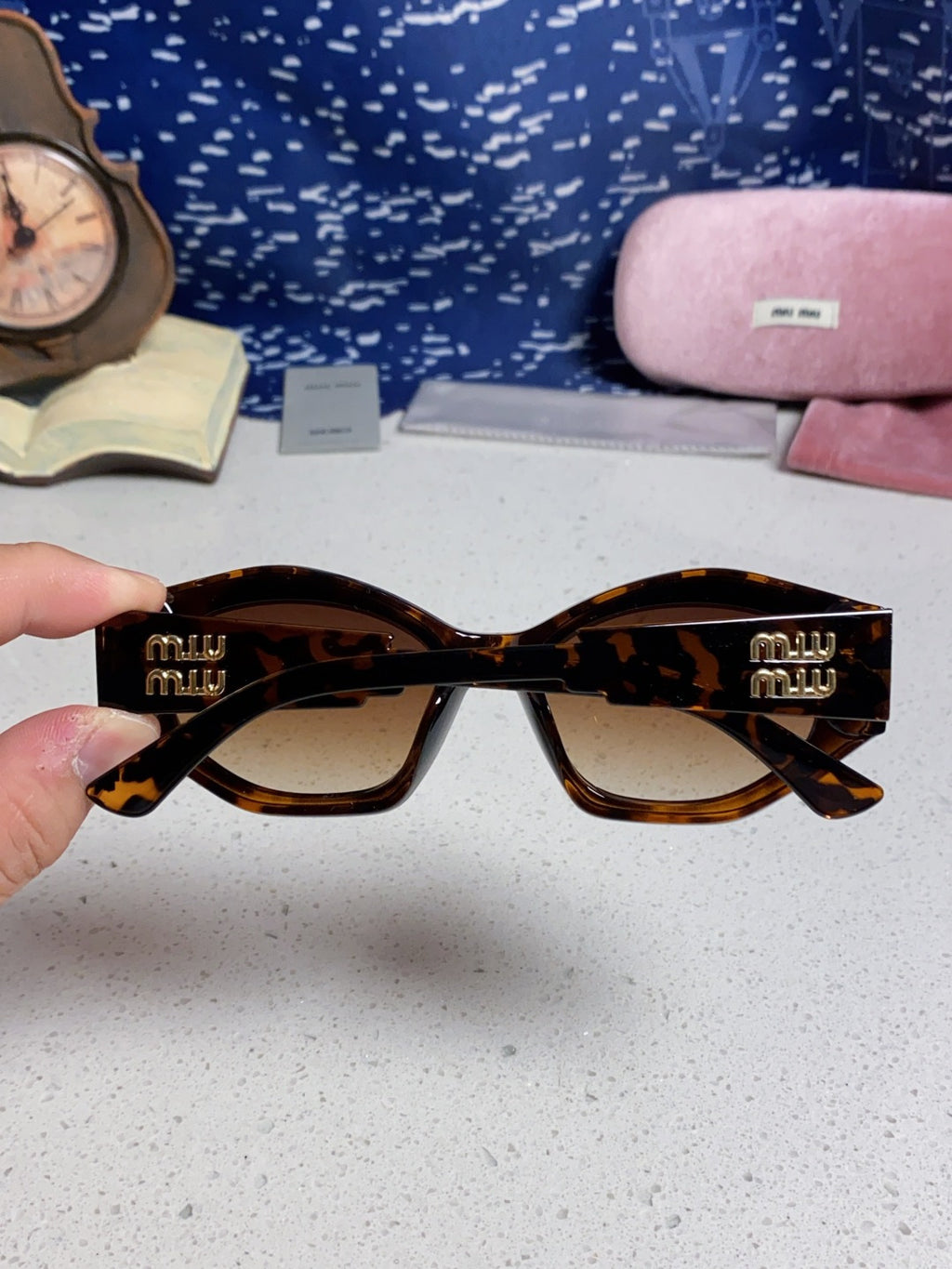 Miu Miu Cat-Eye Brown Lens Sunglasses for Women - detail image 5