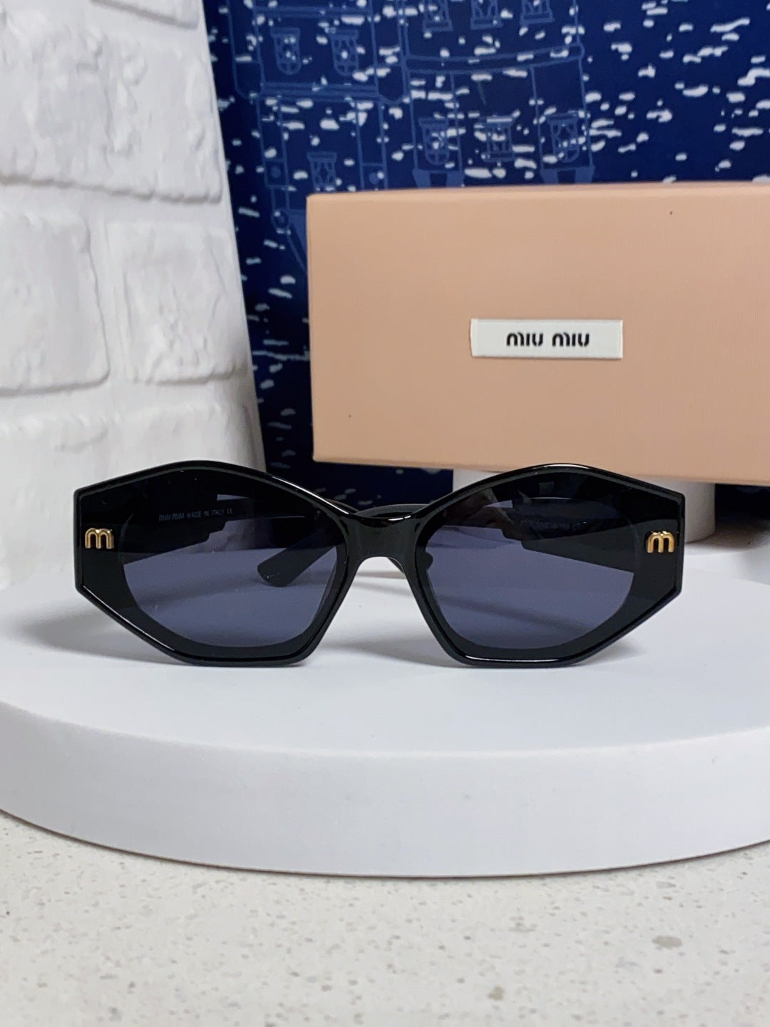 Miu Miu Cat-Eye Blue Lens Sunglasses for Women - 358690 - detail image 2