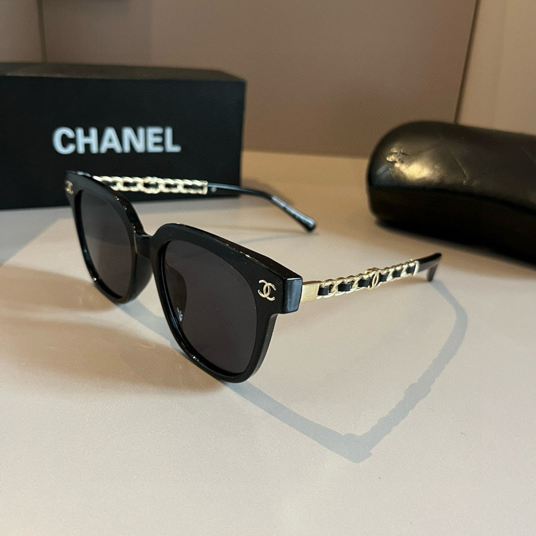 Chanel Oversized Gold Lens Sunglasses for Men & Women - 371720 - detail image 3