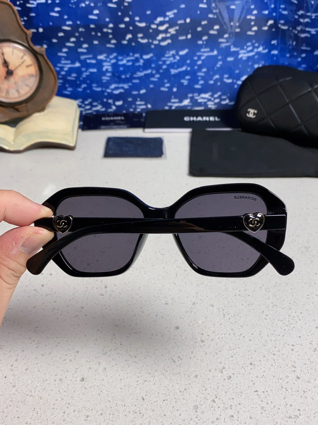 Chanel Round Gray Lens Sunglasses for Men & Women - detail image 5
