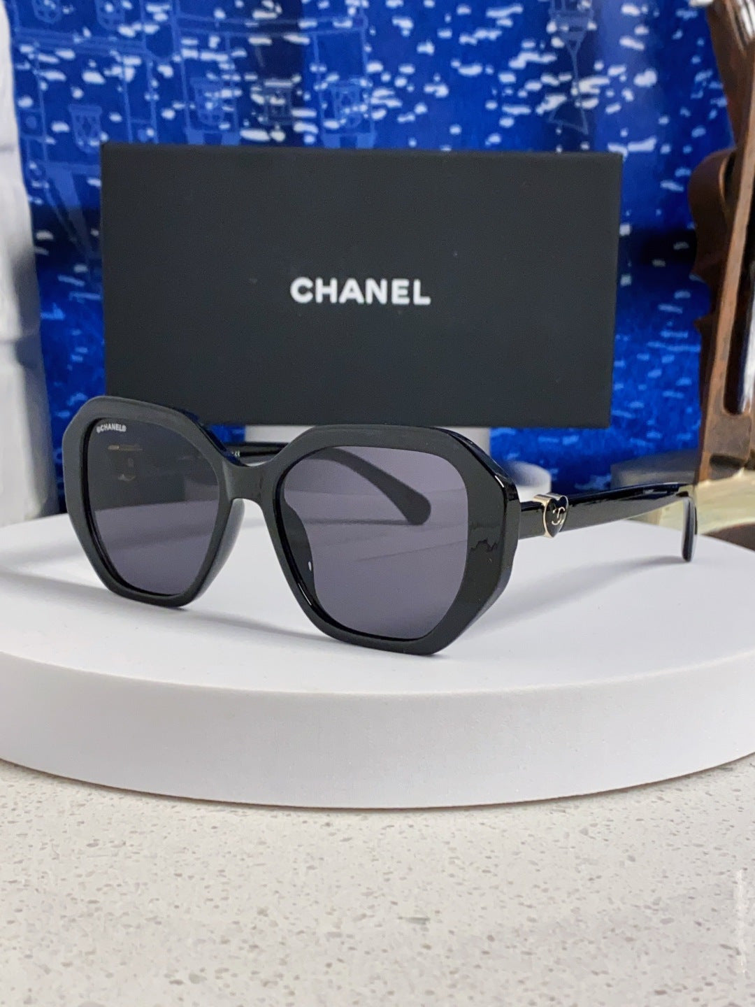 Chanel Round Gray Lens Sunglasses for Men & Women