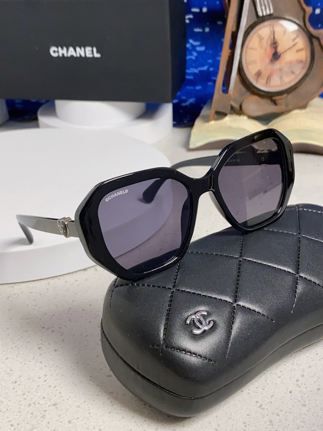 Chanel Round Gray Lens Sunglasses for Men & Women - detail image 10