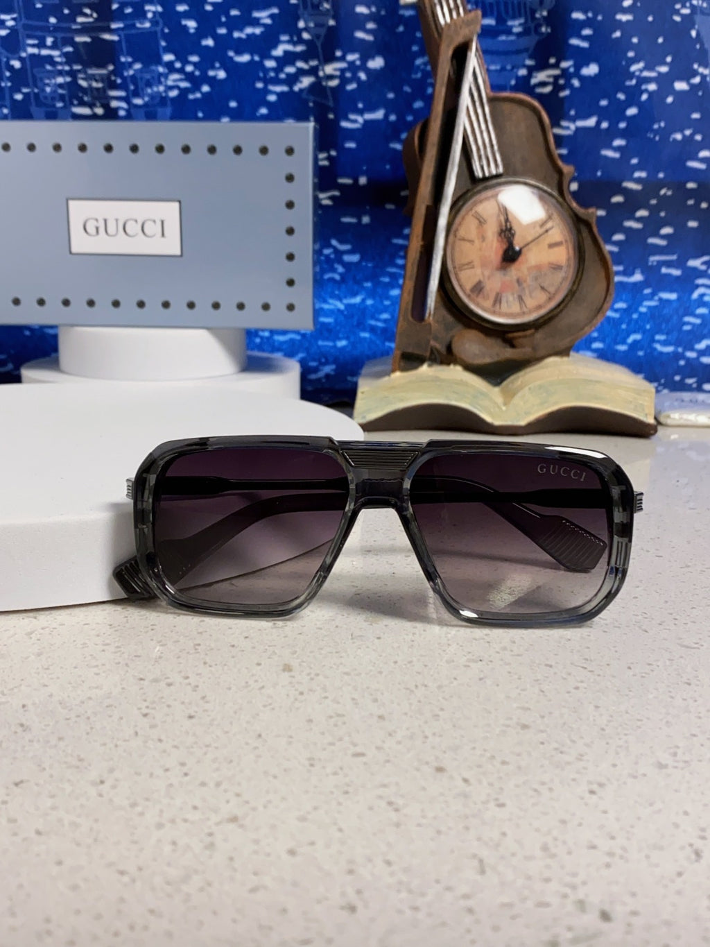 Gucci Metal Aviator Silver Lens Sunglasses for Men & Women - 486332 - detail image 9
