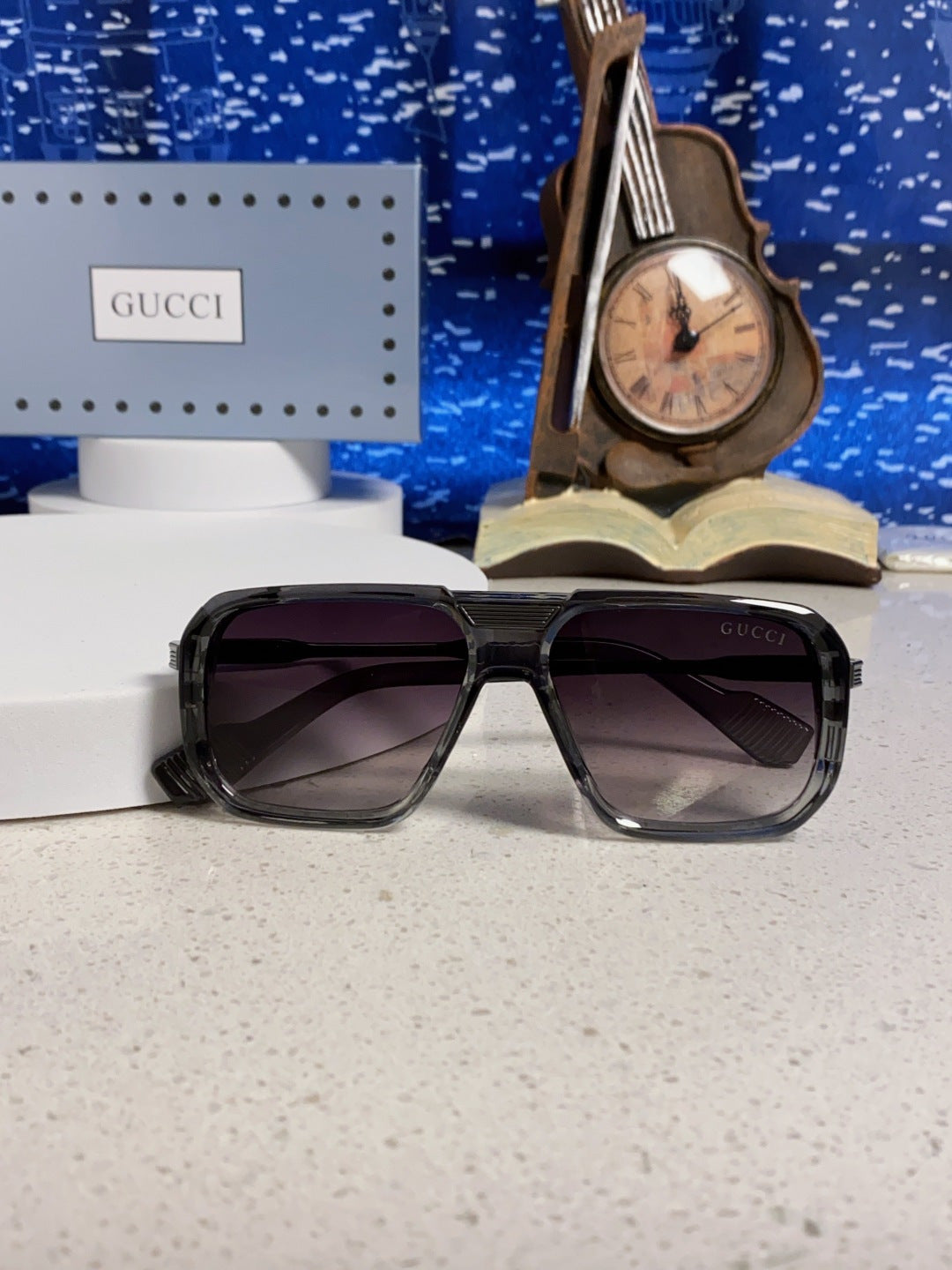 Gucci Metal Aviator Silver Lens Sunglasses for Men & Women - 357965 - detail image 9