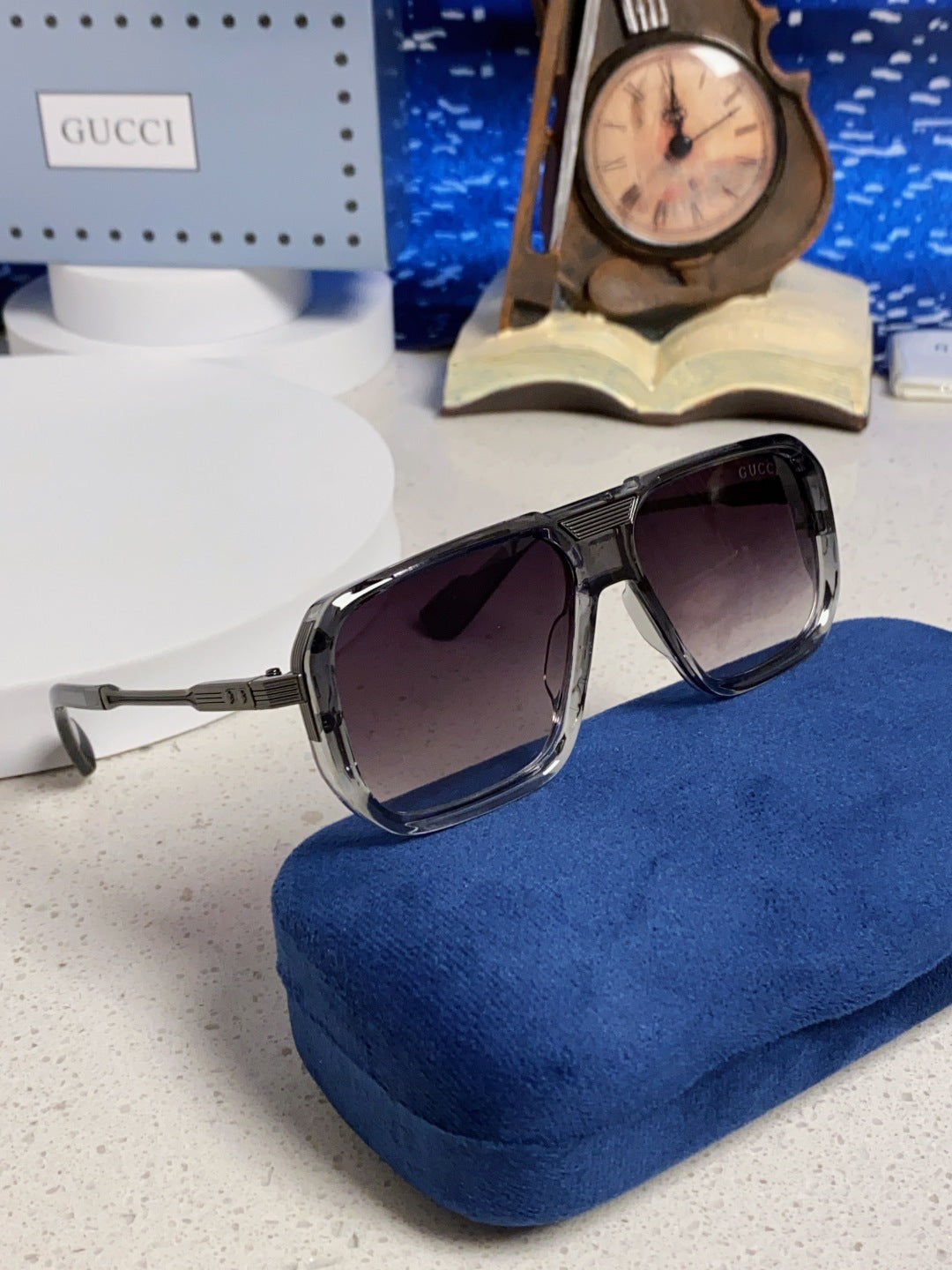 Gucci Metal Aviator Silver Lens Sunglasses for Men & Women - 357965 - detail image 10