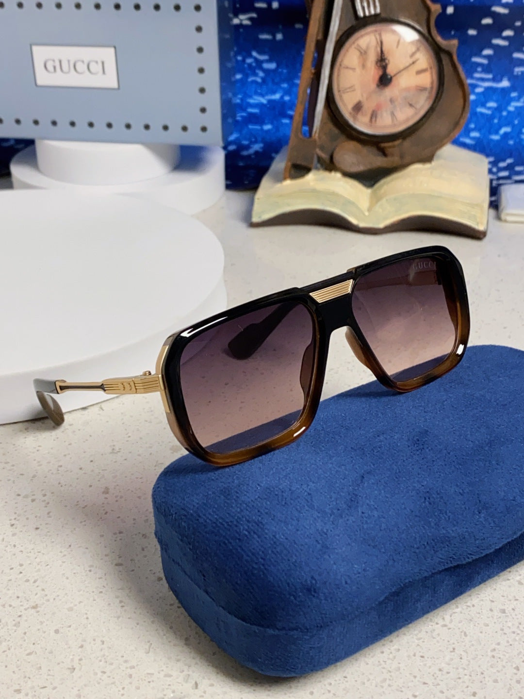 Gucci Metal Aviator Silver Lens Sunglasses for Men & Women - 357966 - detail image 10