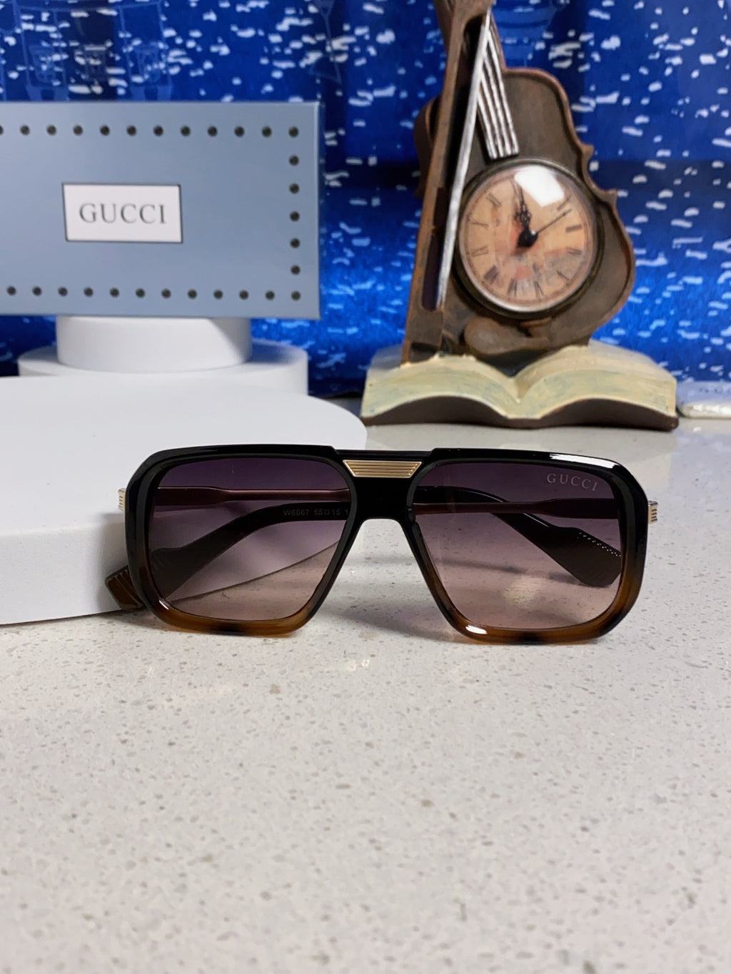 Gucci Metal Aviator Silver Lens Sunglasses for Men & Women - 357966 - detail image 9
