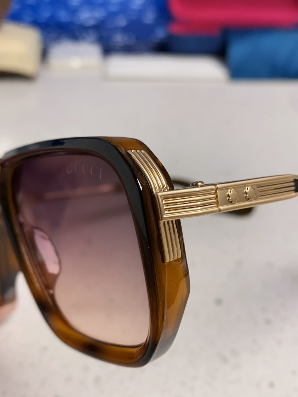Gucci Metal Aviator Silver Lens Sunglasses for Men & Women - 357966 - detail image 7