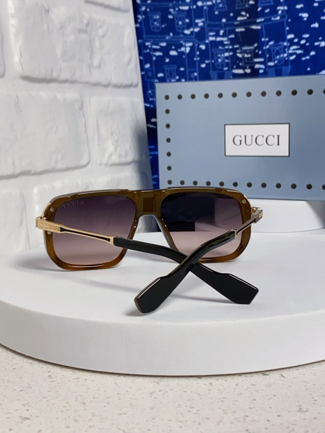 Gucci Metal Aviator Silver Lens Sunglasses for Men & Women - 357966 - detail image 3