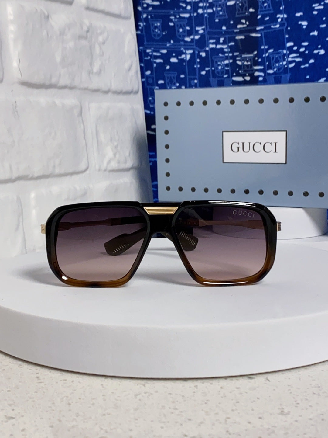 Gucci Metal Aviator Silver Lens Sunglasses for Men & Women - 357966 - detail image 2