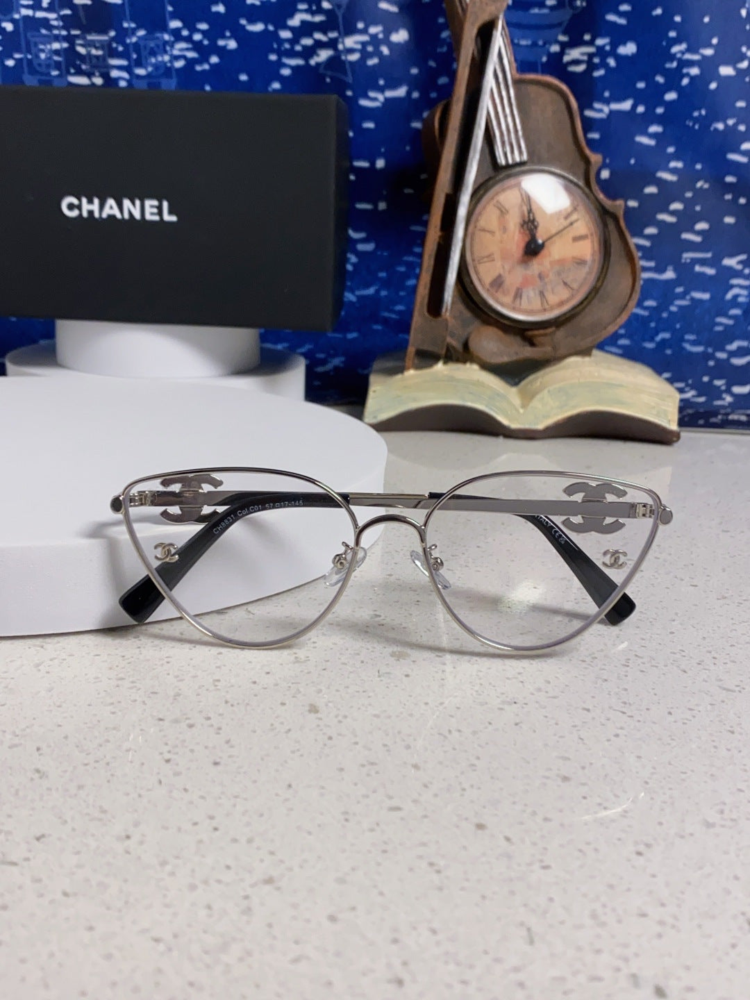 Chanel Metal Aviator Silver Lens Sunglasses for Men & Women - 132379 - detail image 8