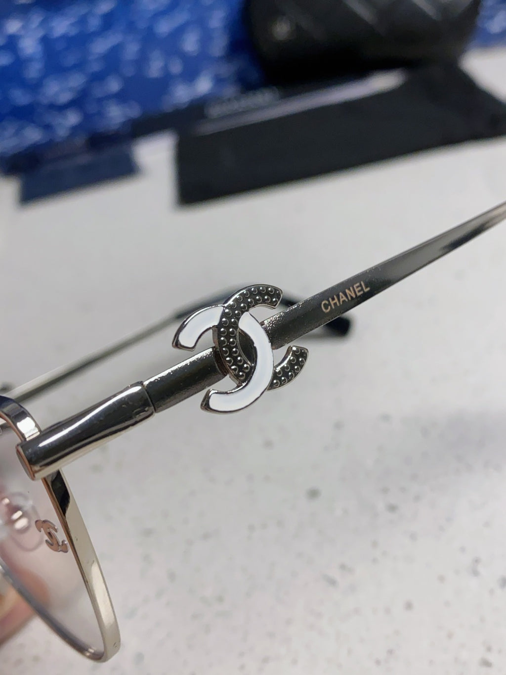 Chanel Metal Aviator Silver Lens Sunglasses for Men & Women - 132379 - detail image 7