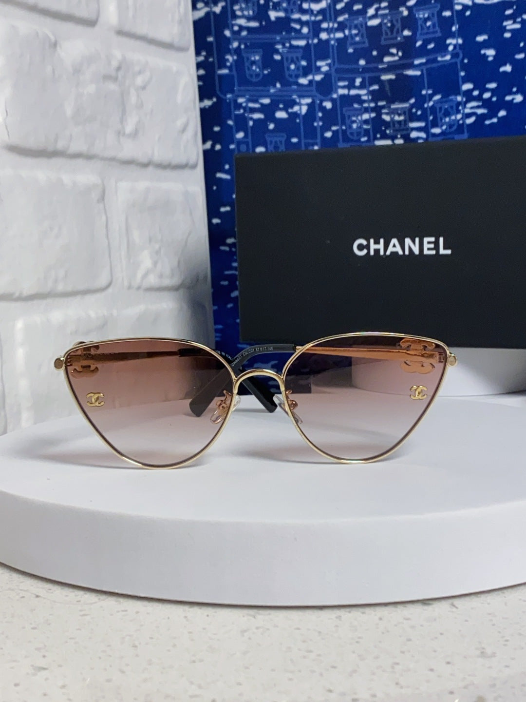Chanel Metal Aviator Red Lens Sunglasses for Men & Women - detail image 2