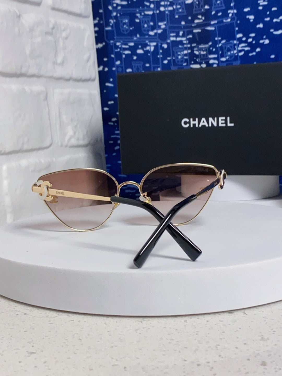 Chanel Metal Aviator Red Lens Sunglasses for Men & Women - detail image 3