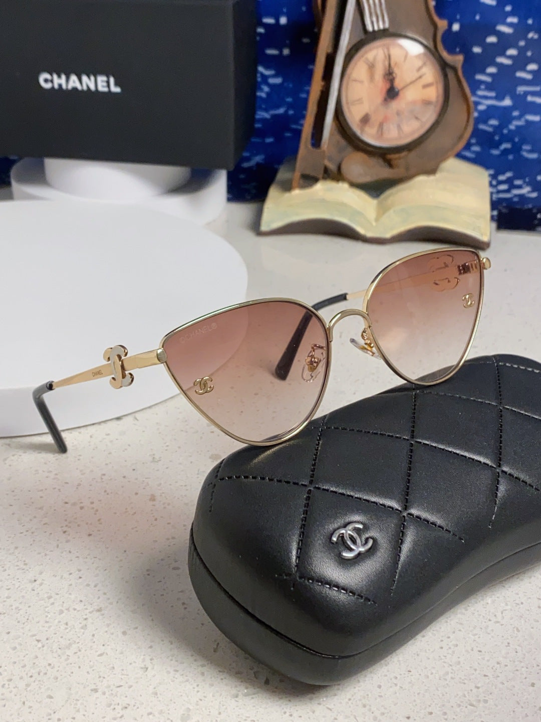Chanel Metal Aviator Red Lens Sunglasses for Men & Women - detail image 10