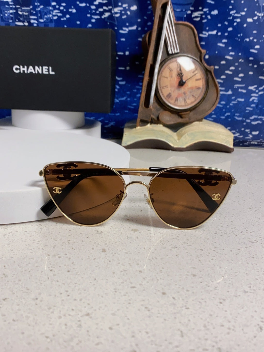 Chanel Metal Aviator Brown Lens Sunglasses for Men & Women - detail image 9