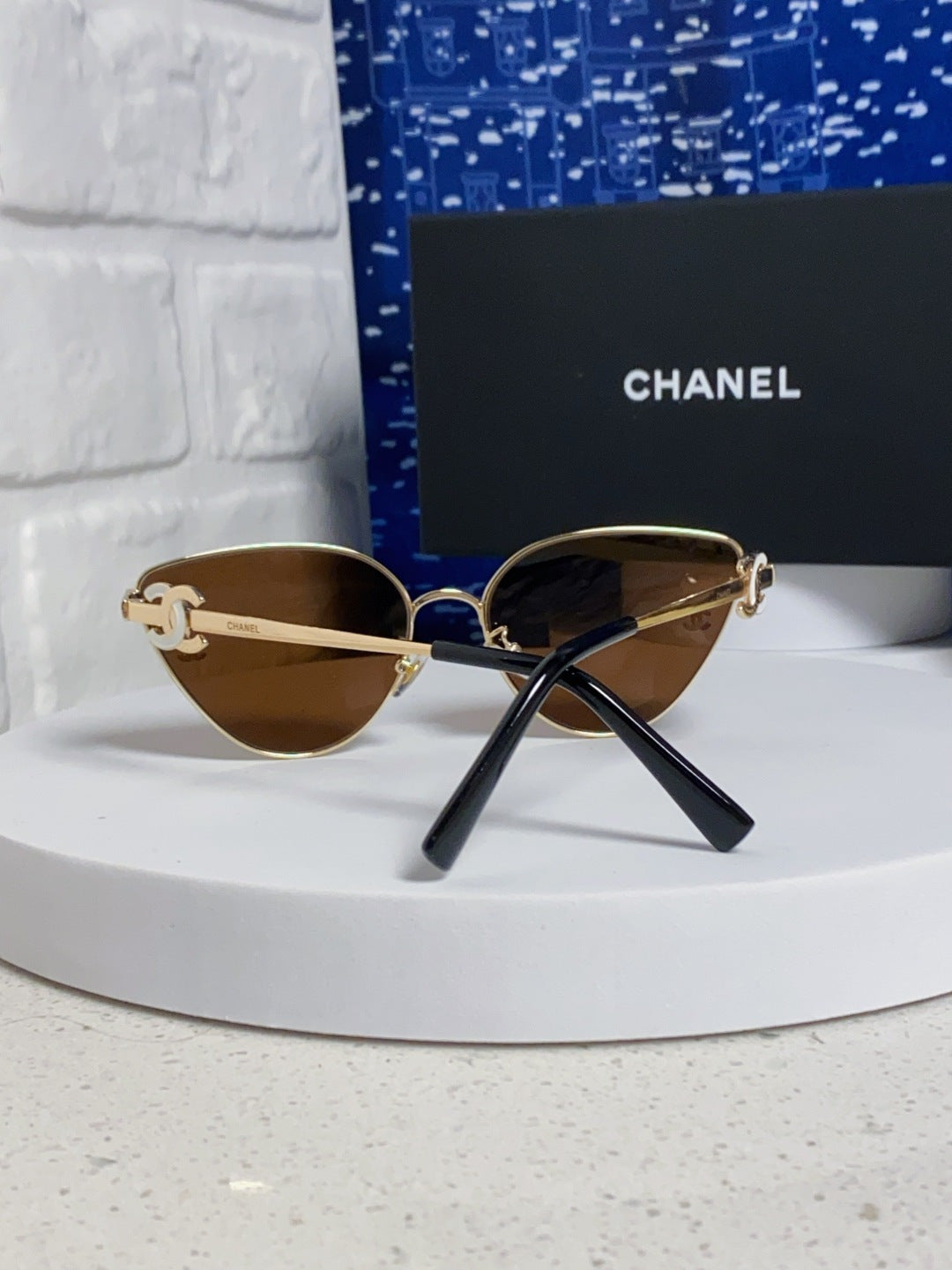 Chanel Metal Aviator Brown Lens Sunglasses for Men & Women - detail image 3