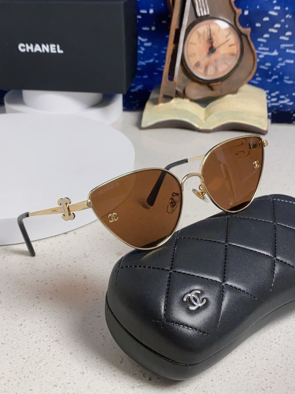 Chanel Metal Aviator Brown Lens Sunglasses for Men & Women - detail image 10