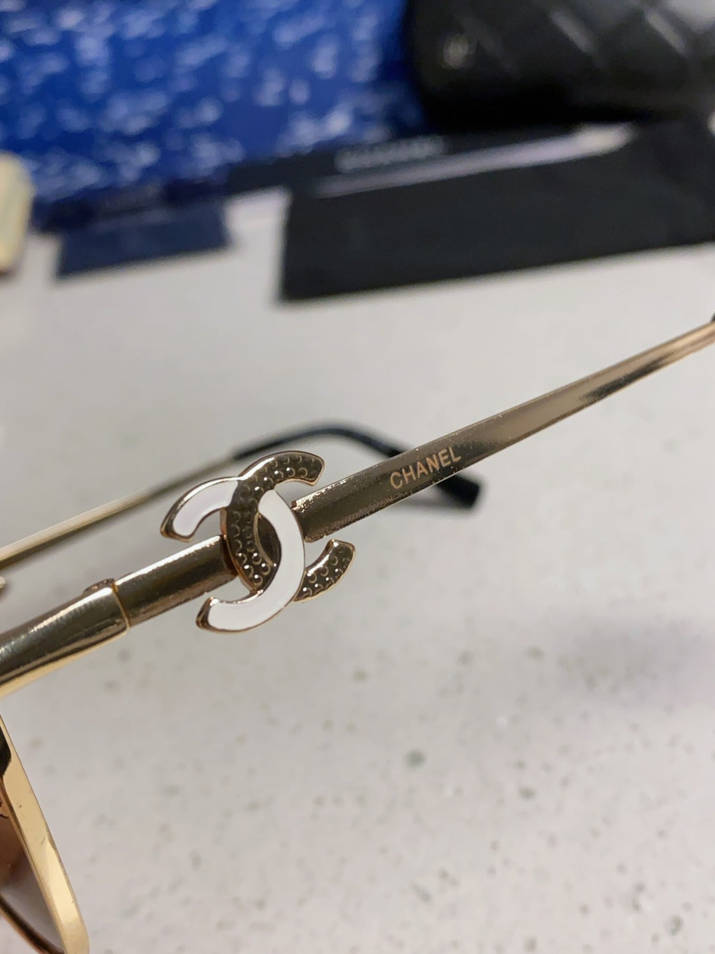 Chanel Metal Aviator Brown Lens Sunglasses for Men & Women - detail image 7