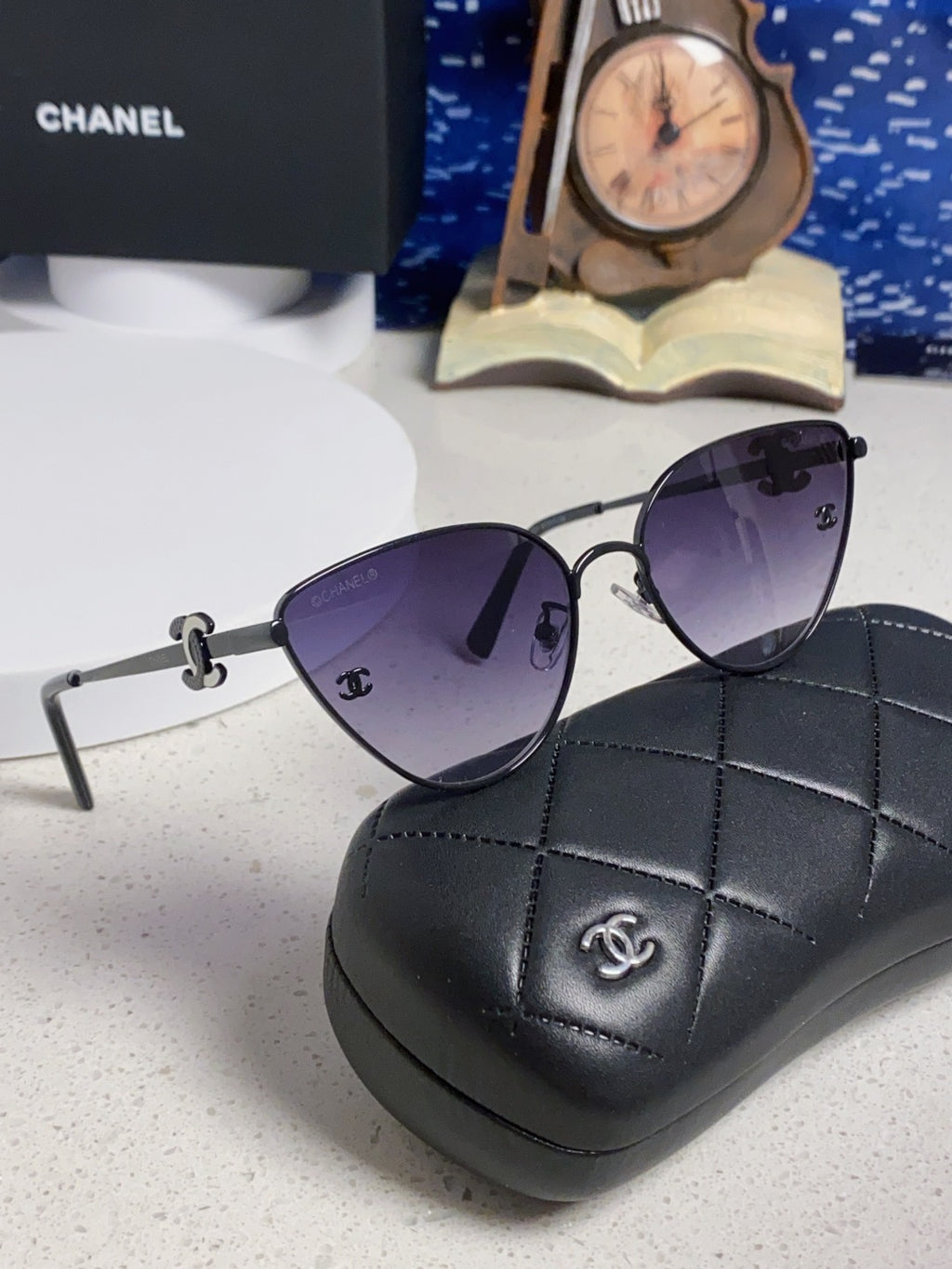 Chanel Metal Aviator Silver Lens Sunglasses for Men & Women - 132382 - detail image 10